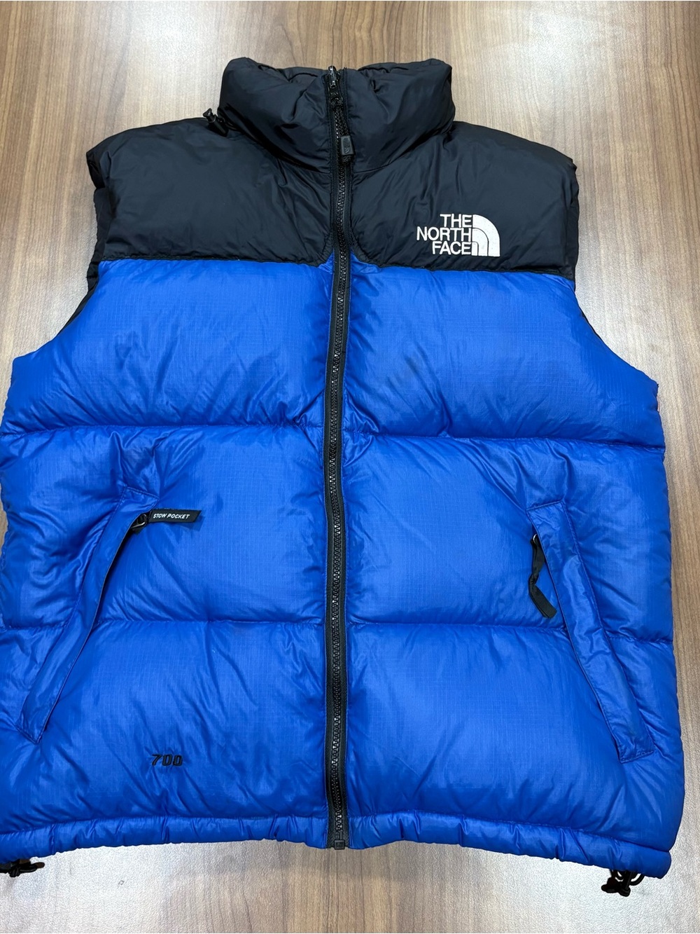 Vintage The North Face 1996 Nuptse 700 Down Vest - Men's M - Blue/Black